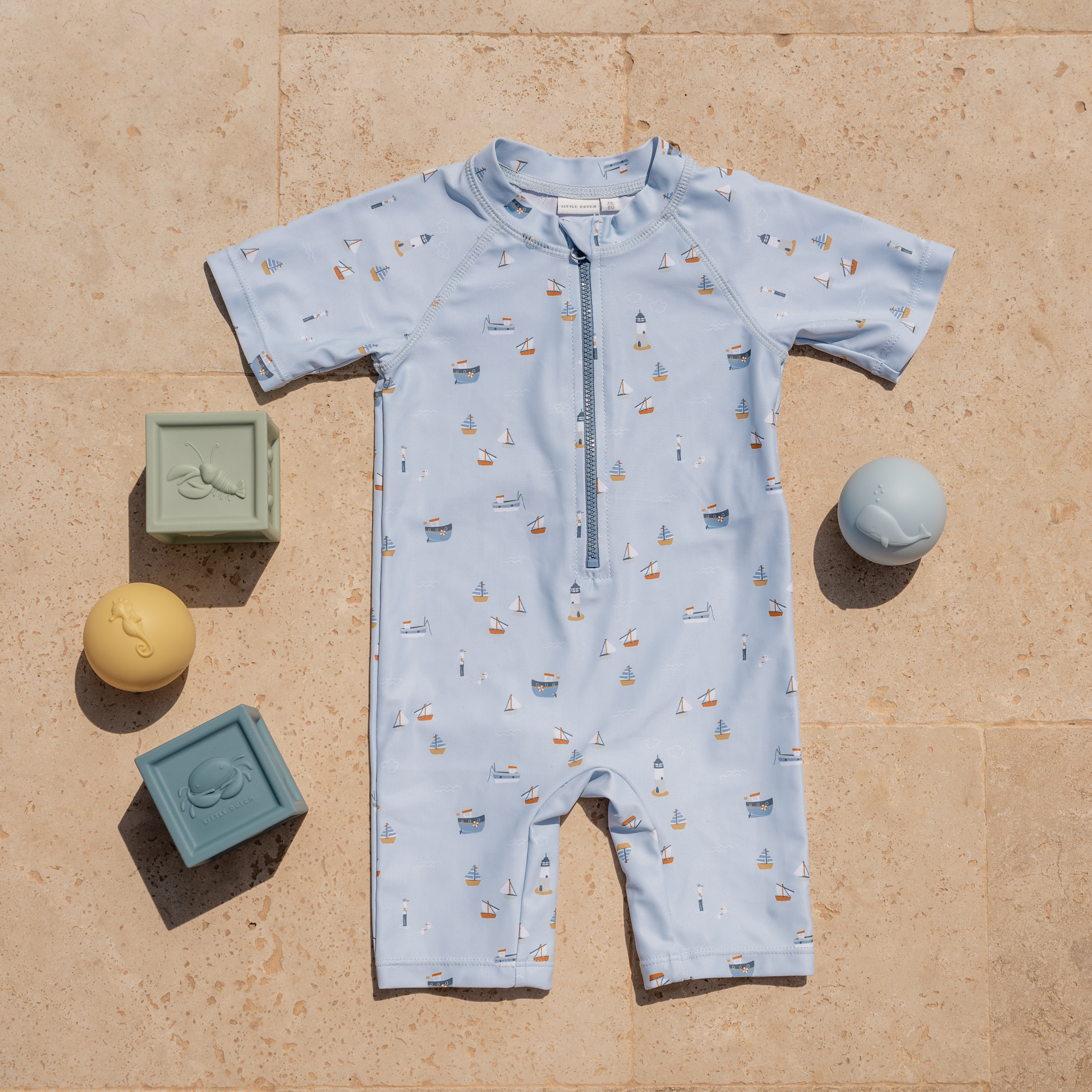 Little Dutch Kostium kąpielowy Sailors Bay Blue 98/104