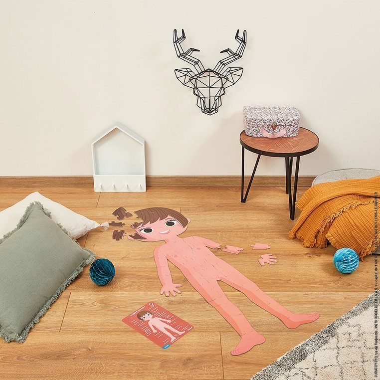 Janod Puzzle Ciało Człowieka Gigant 50/75/100el 5+