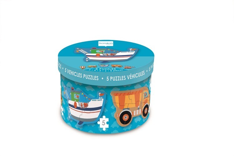 Scratch Pierwsze Puzzle Pojazdy 2+ 6el.