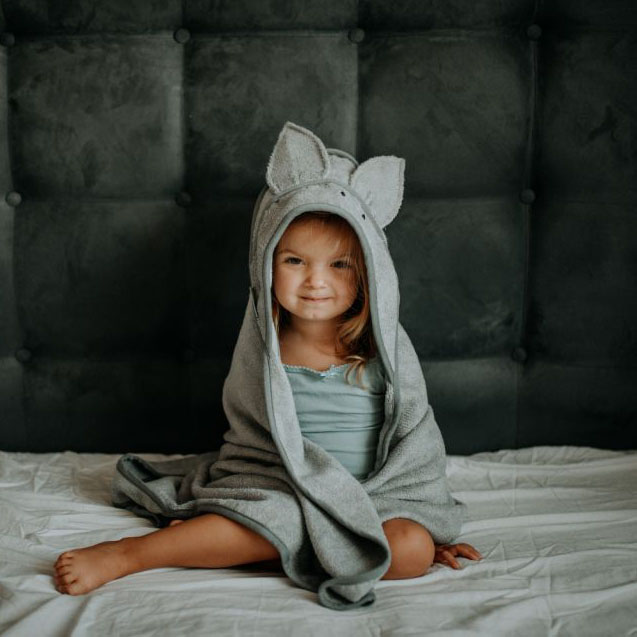 My Memi, Bambusowy ręcznik light grey