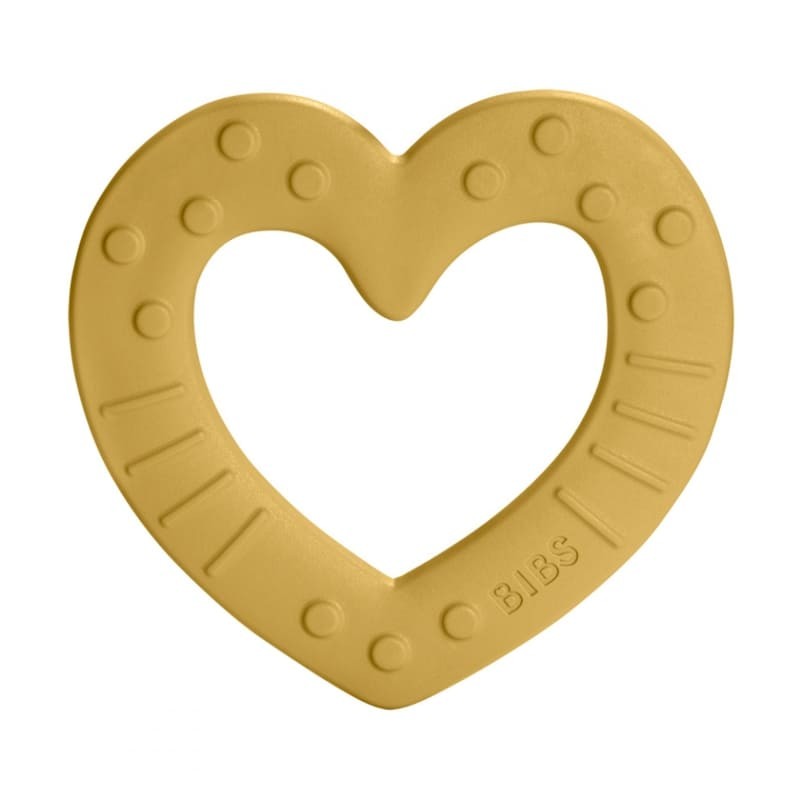 Bibs Baby Bitie Heart Gryzak Musztardowy 0+