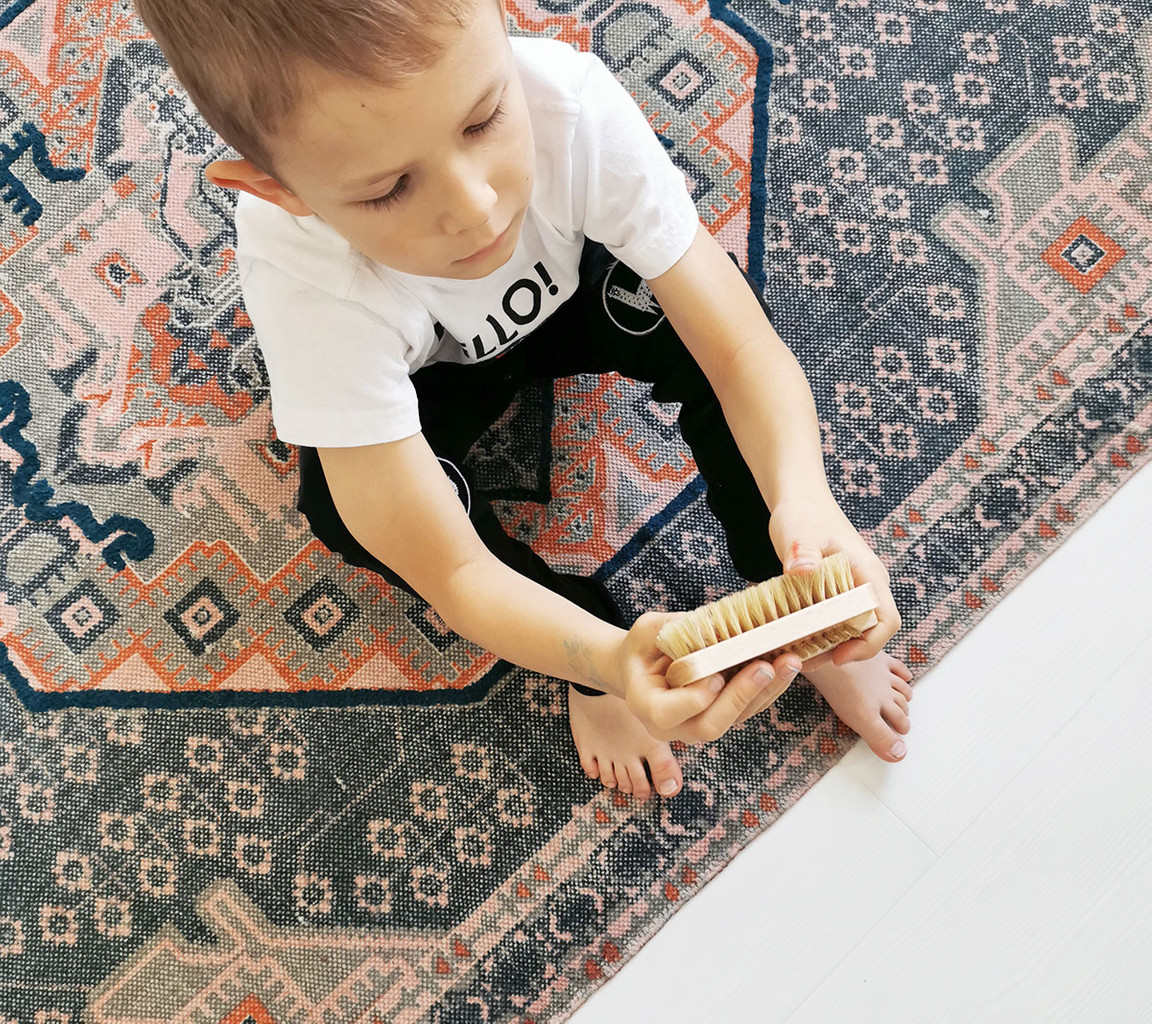 Lullalove Szczoteczka do paznokci naturalna dla dzieci i dorosłych