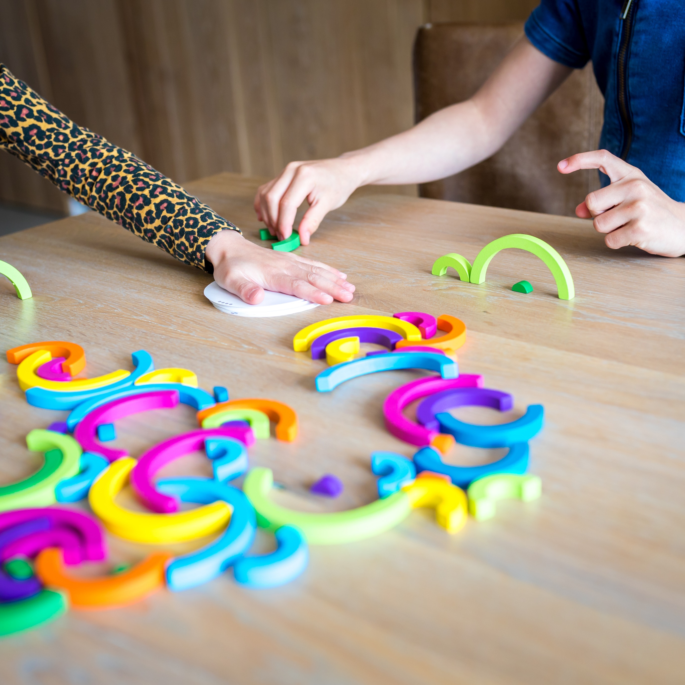 BS Toys Gra Logiczna Tęcza Klocki 6+ | Fabryka Wafelków