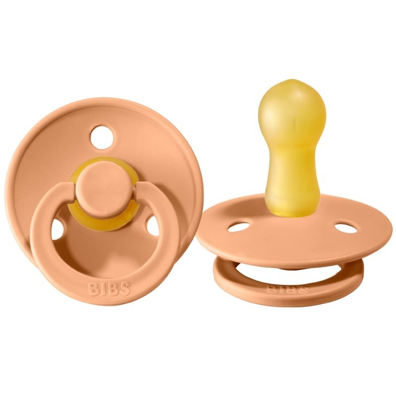 BIBS Smoczek Uspokajający Hevea Peach M 1+