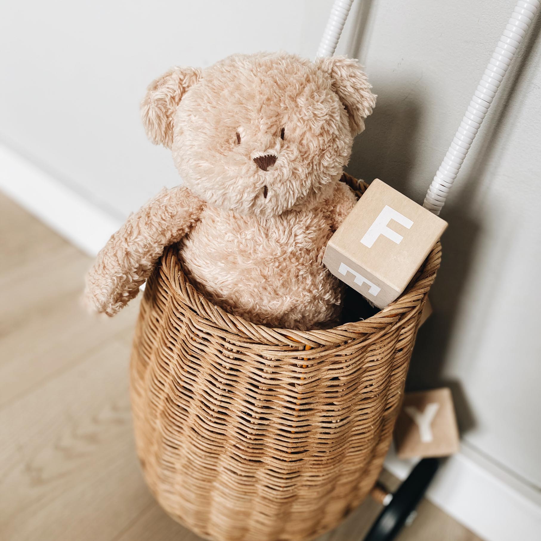 Moonie, Szumiący miś organic z lampką  Cappuccino