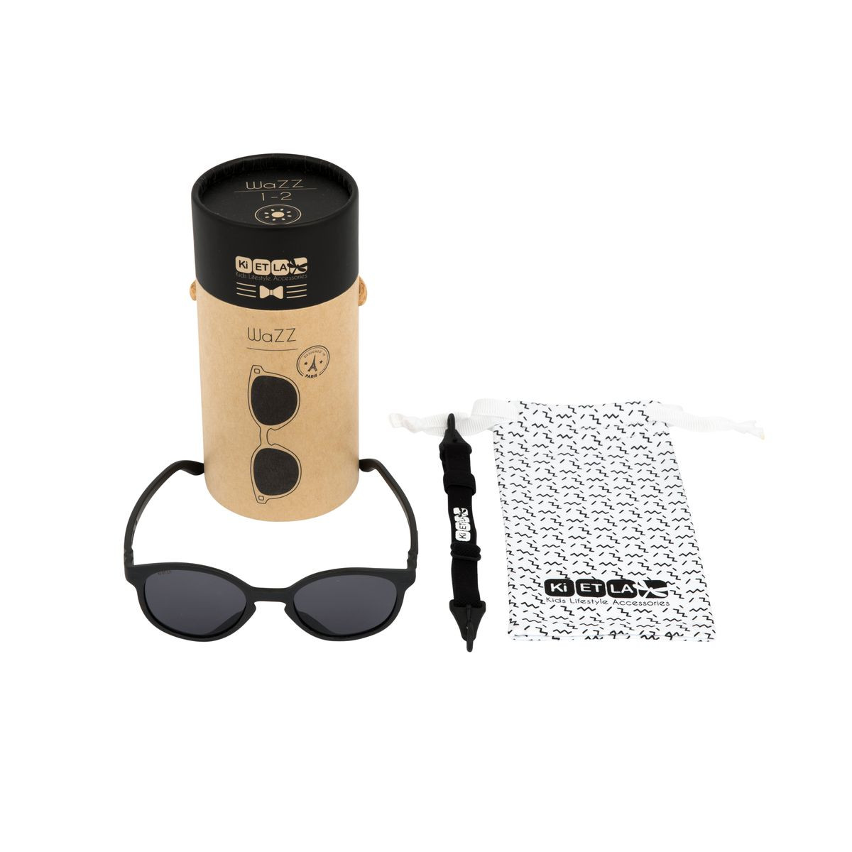 Ki ET LA Okulary przeciwsłoneczne WAZZ 2-4 lata BLACK