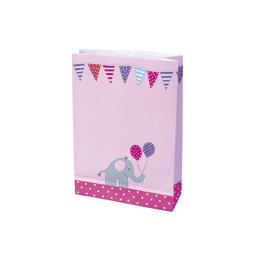 JaBaDaBaDo Torebki na słodycze Różowe 8szt 3+