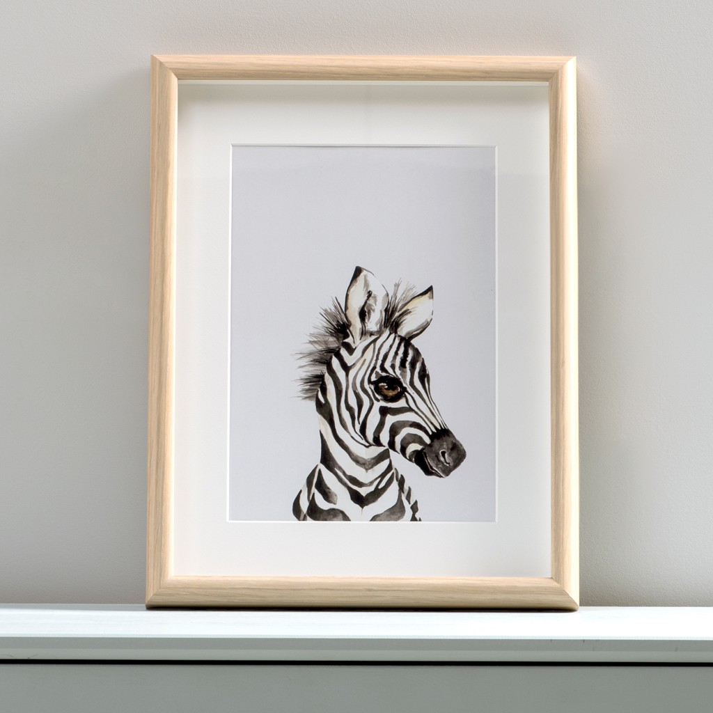 Bimbla Obrazek Zebra A4 - Ilustracja Zwierzęca 0+