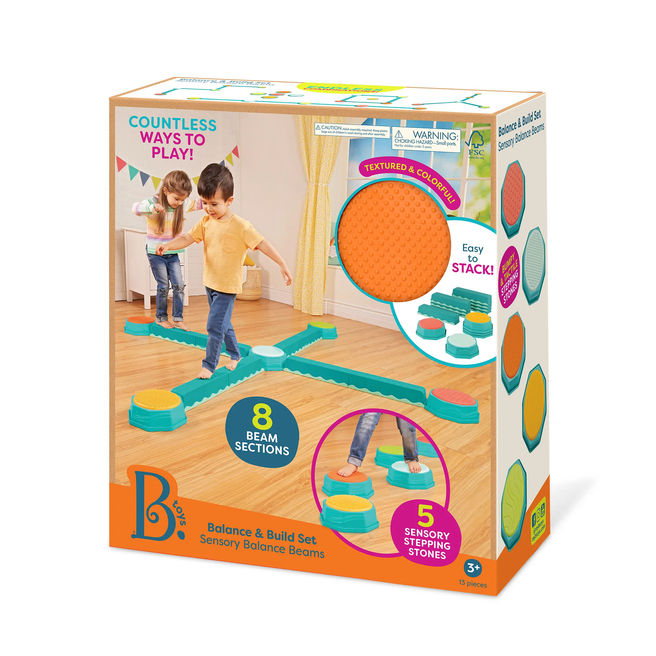 B.Toys Ścieżka Sensoryczna Balance & Build 3+