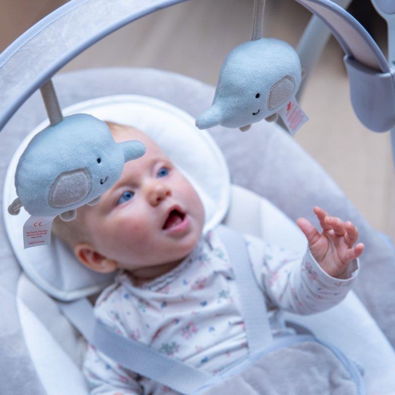 BO JUNGLE B-Huśtawka bujaczek Swing Dolphy Grey