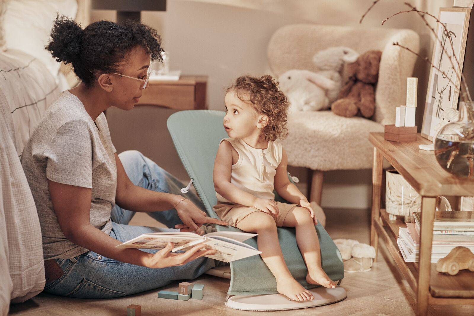 Babybjorn Leżaczek Balance Soft Bawełna Jasnoszary 0+