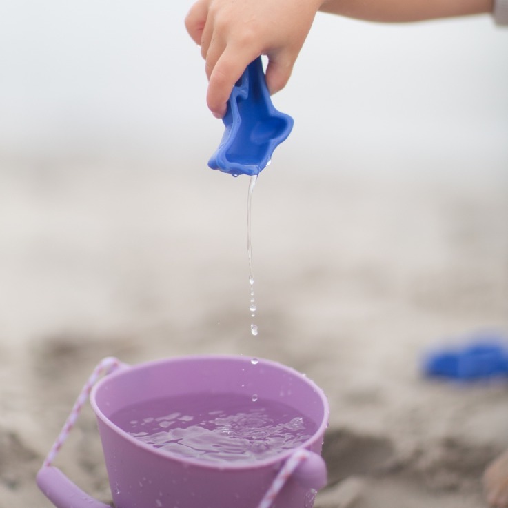 Scrunch Silikonowe Foremki do piasku 4 szt. Koralowy 1+