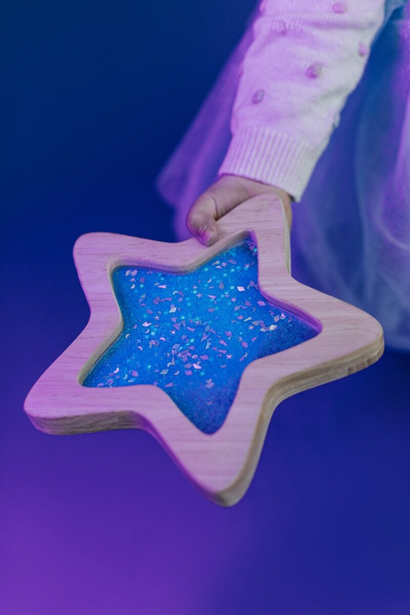 Petit Boum Sensoryczna Gwiazda Świecąca 6m+ Niebieska