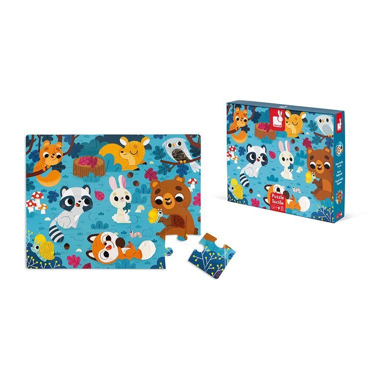 Janod Puzzle Sensoryczne Leśne Zwierzęta 20el 2+