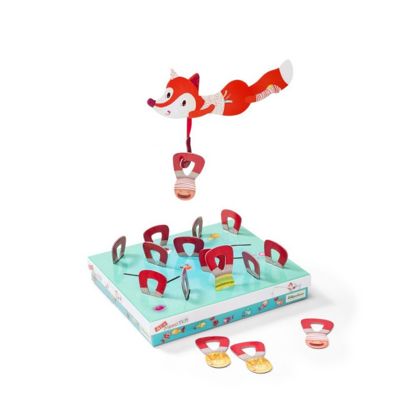 Lilliputiens Gra Memory Fishing Game Łowienie Rybek 2+
