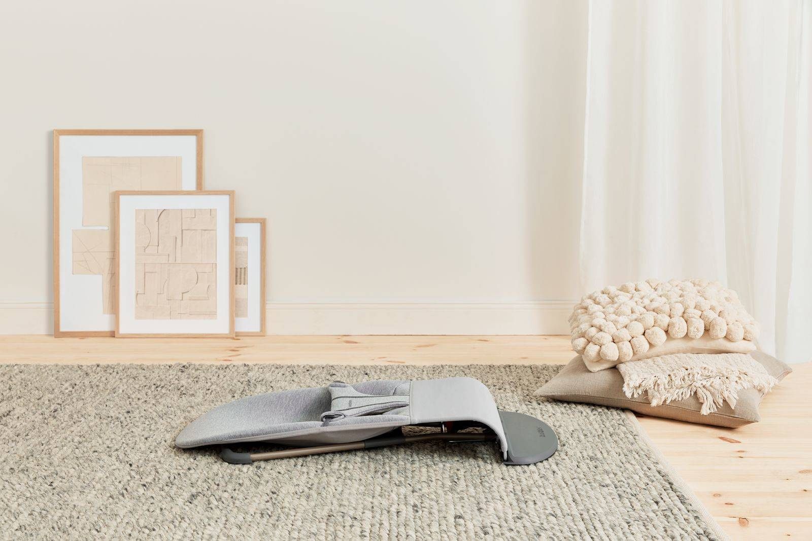 BabyBjorn Leżaczek Bliss 3D Jersey Jasny Szary