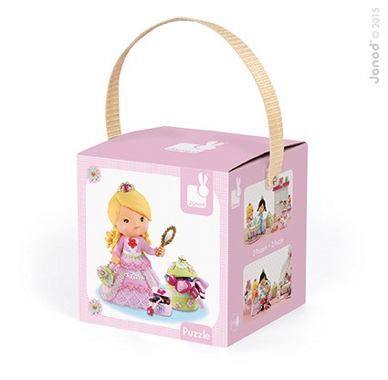 Janod Puzzle 2w1 Róża Bawi Się w Księżniczkę 4+ | PS13817