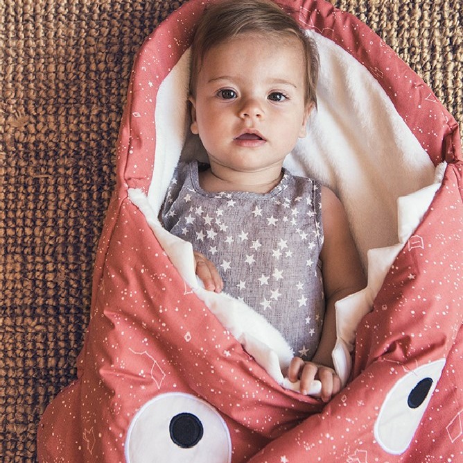Baby Bites, Śpiworek dziecięcy Constellations (1-18 miesięcy) Coral