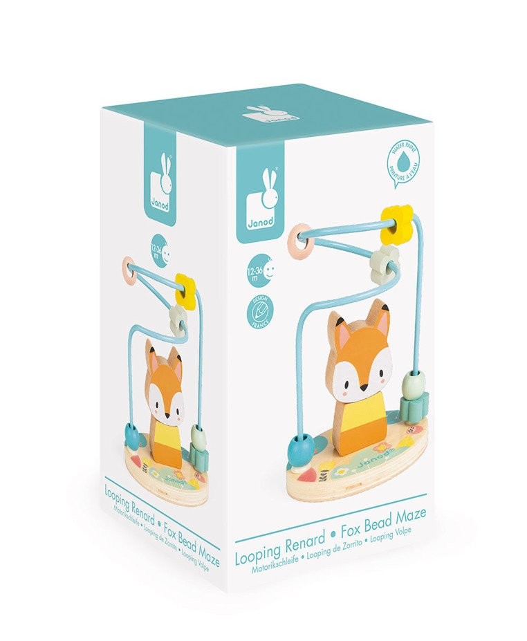 Janod Pętla edukacyjna Lisek Pure 12-36m