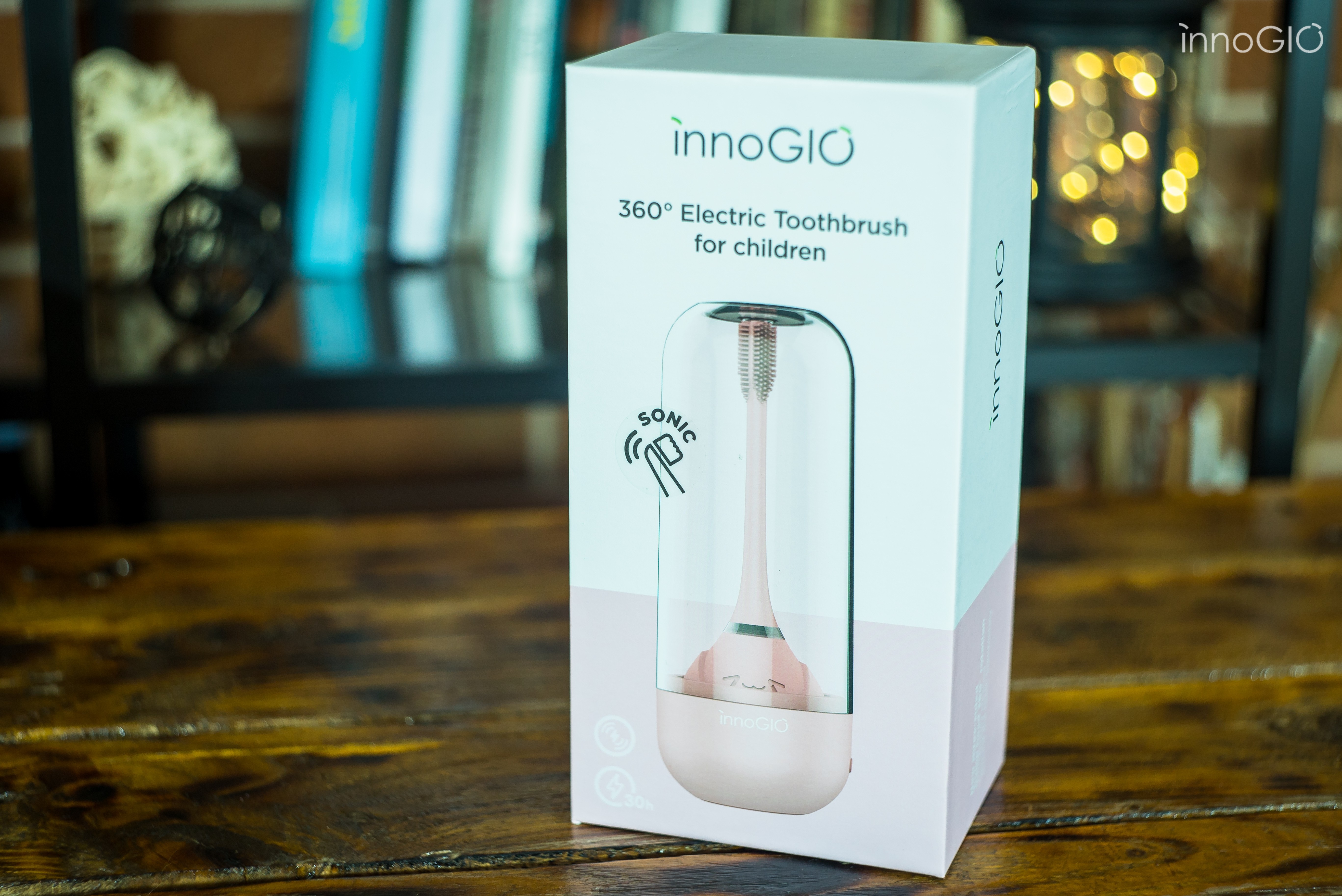 InnoGio Soniczna Szczoteczka 360° Różowa dla Dzieci