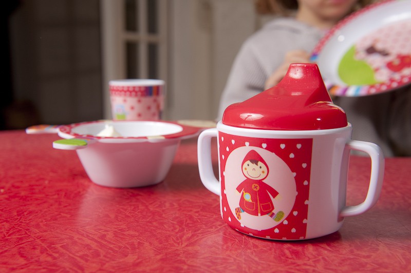 Zestaw obiadowy Czerwony Kapturek 4 szt. 18m+