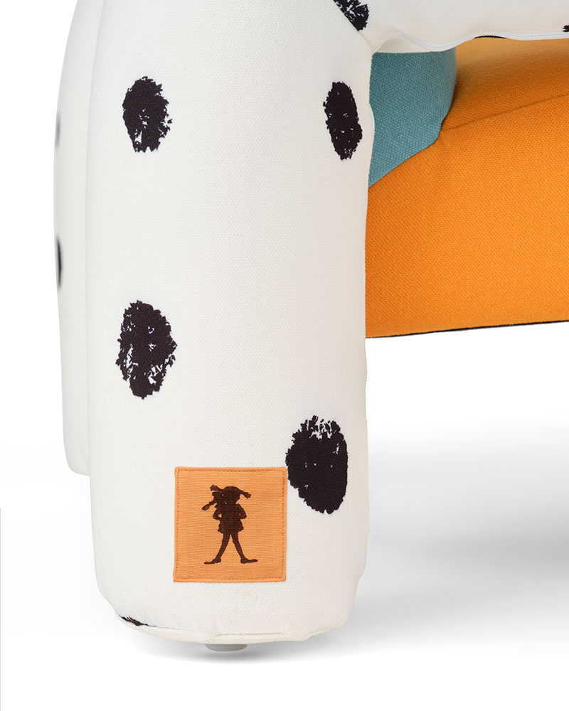 Kid's Concept Fotel Dziecięcy PIPPI Kolorowy 