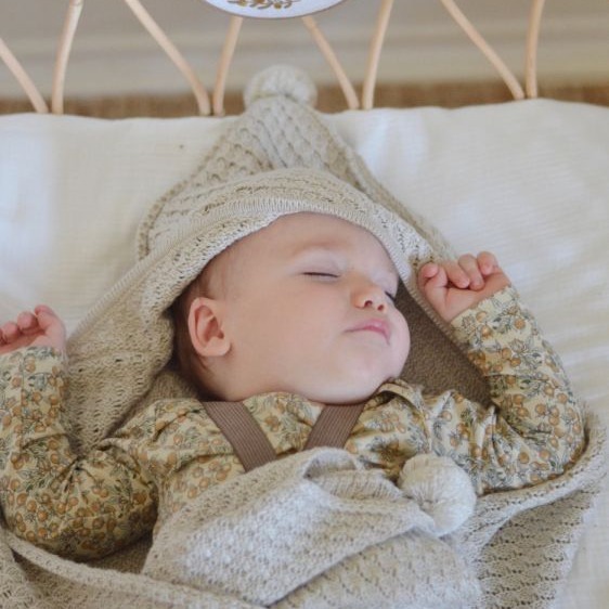 My Memi Kocyk Bambusowy z Kapturkiem 90x90 bottle green