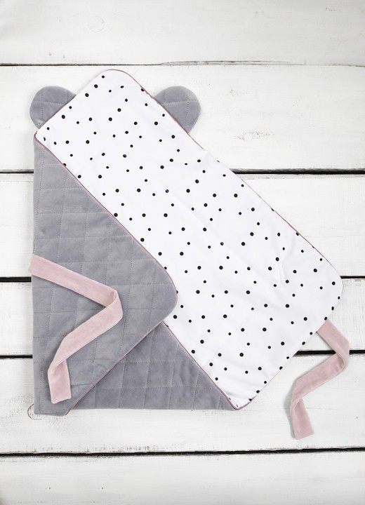 Sleepee Rożek Niemowlęcy Royal Baby Grey/Pink 0+