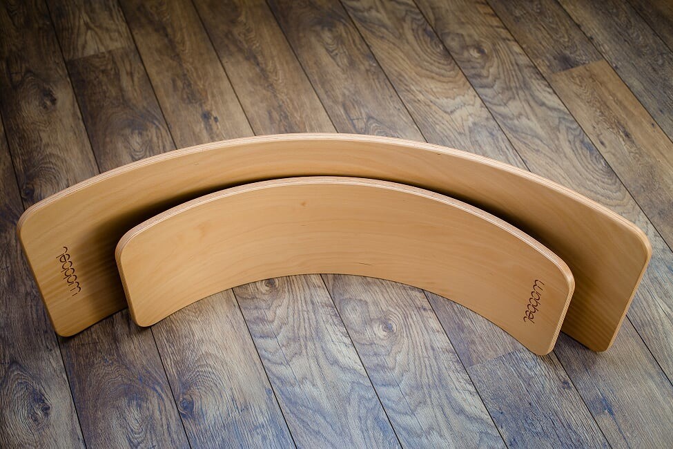 Wobbel Deska do balansowania XL różowa z filcem 115cm