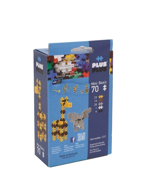 Plus-Plus Mini Basic 70 el. Safari Edukacyjne 3+