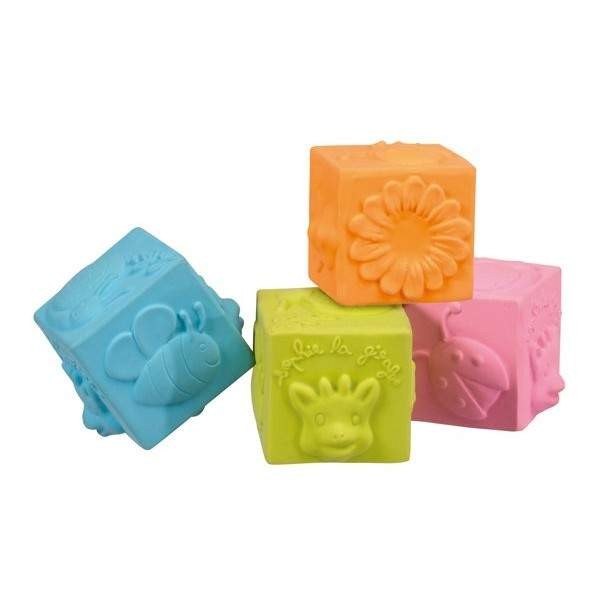 Vulli Kostki Kauczukowe Żyrafa Sophie 12m+ 6el