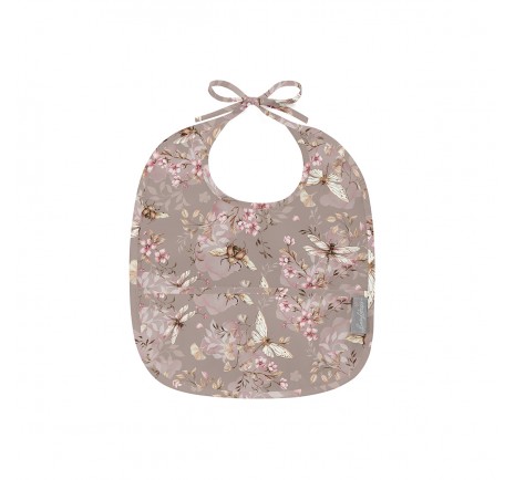 BabySteps Śliniak cherry dark z kieszonką 6m+