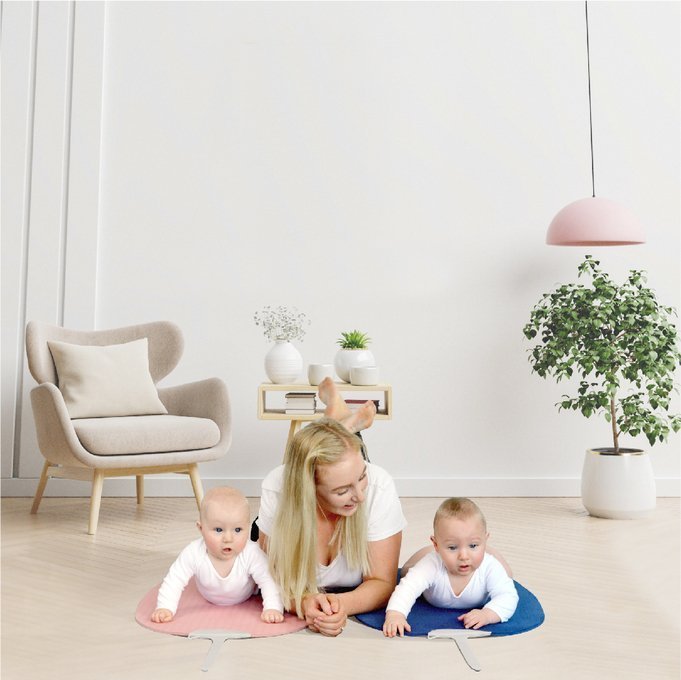 Shnuggle Mata do zabawy Yoga Navy 0+