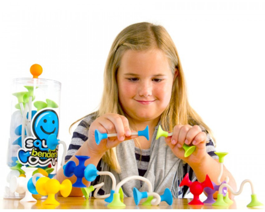 Fat Brain Toys Squigz Benders Mały Zestaw Przyssawki 1+