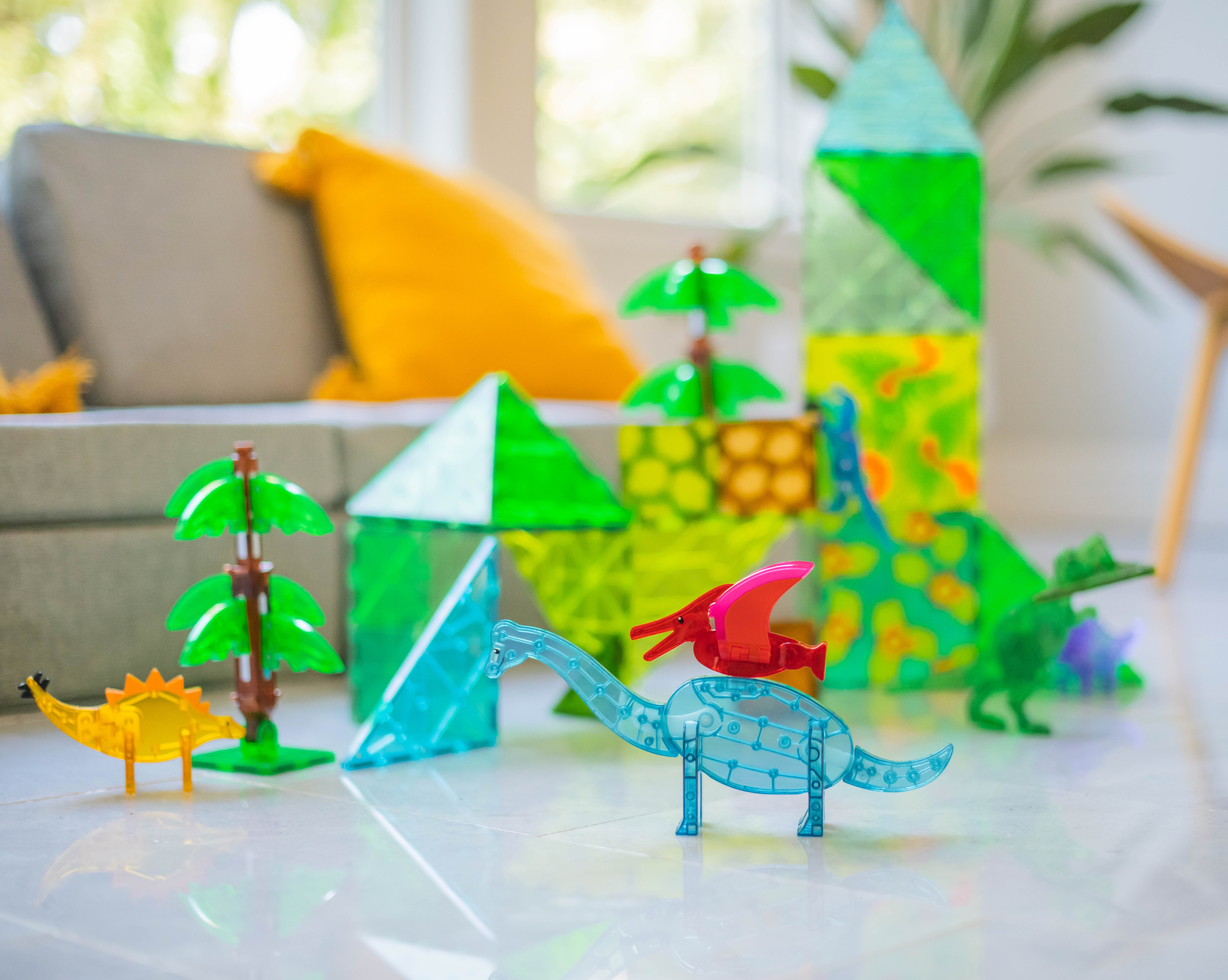 Magna-Tiles Dino World XL Klocki Magnetyczne 50 el. 3+