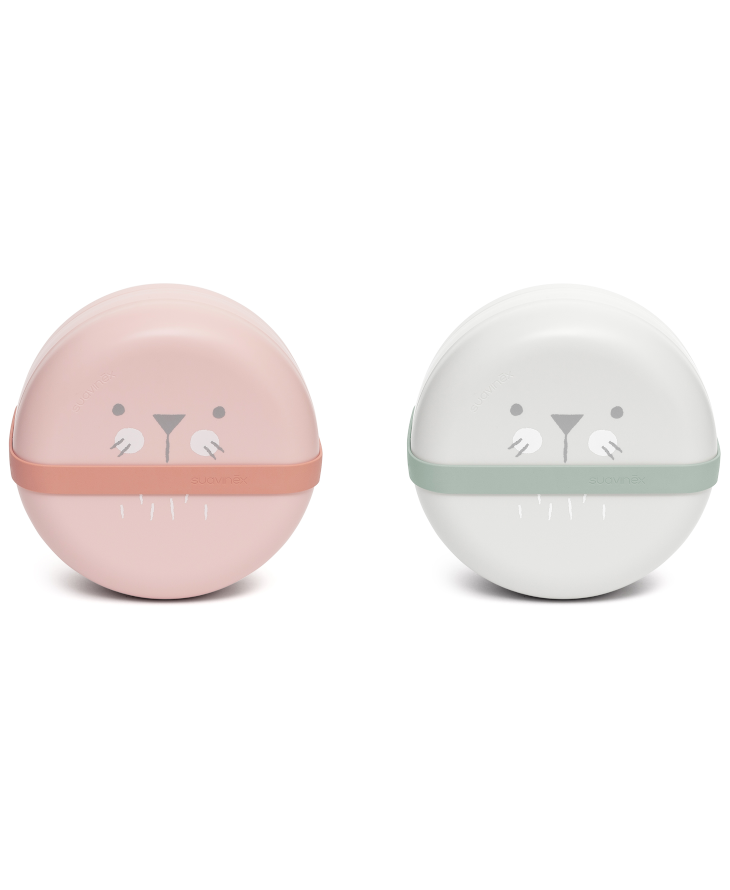 Suavinex Miski do karmienia HYGGE Różowe 6m+