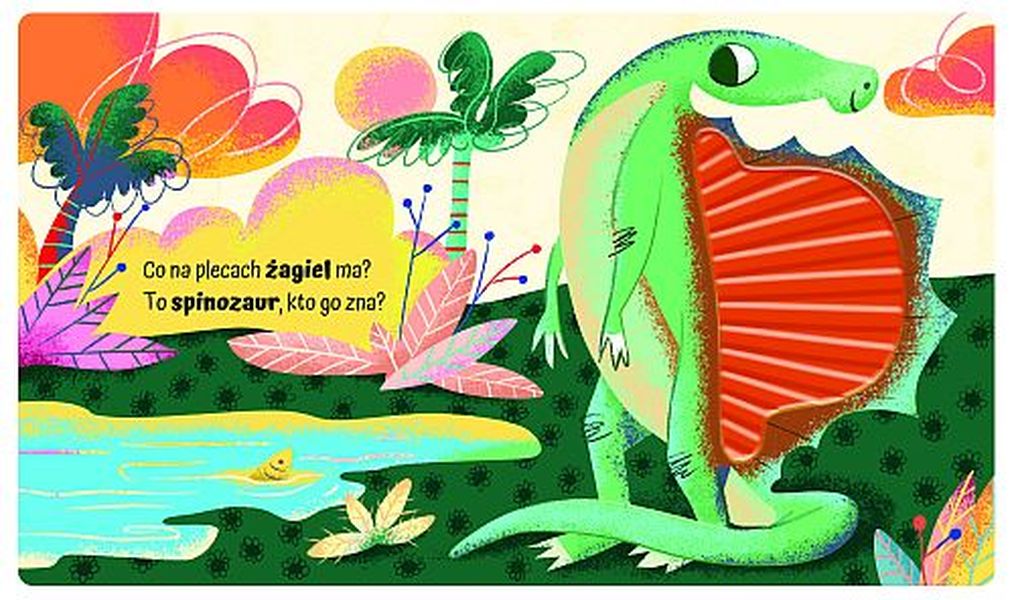 Książeczka Dotykam poznaję. Dinozaury 1+ | Edukacyjna