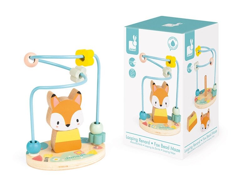 Janod Pętla edukacyjna Lisek Pure 12-36m
