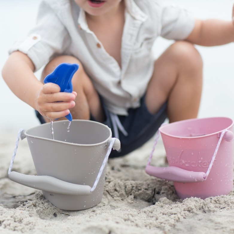 Scrunch Składane Wiaderko Miętowe do Piasku 12m+
