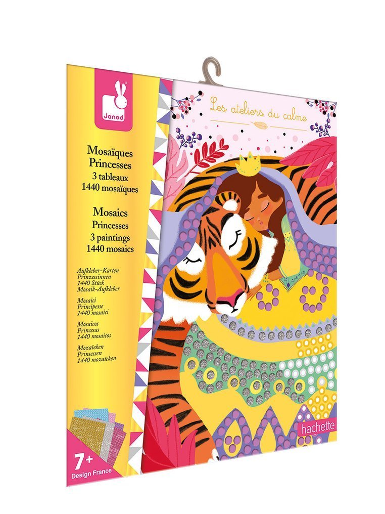 Janod Zestaw Kreatywny Mozaika Księżniczki 7+
