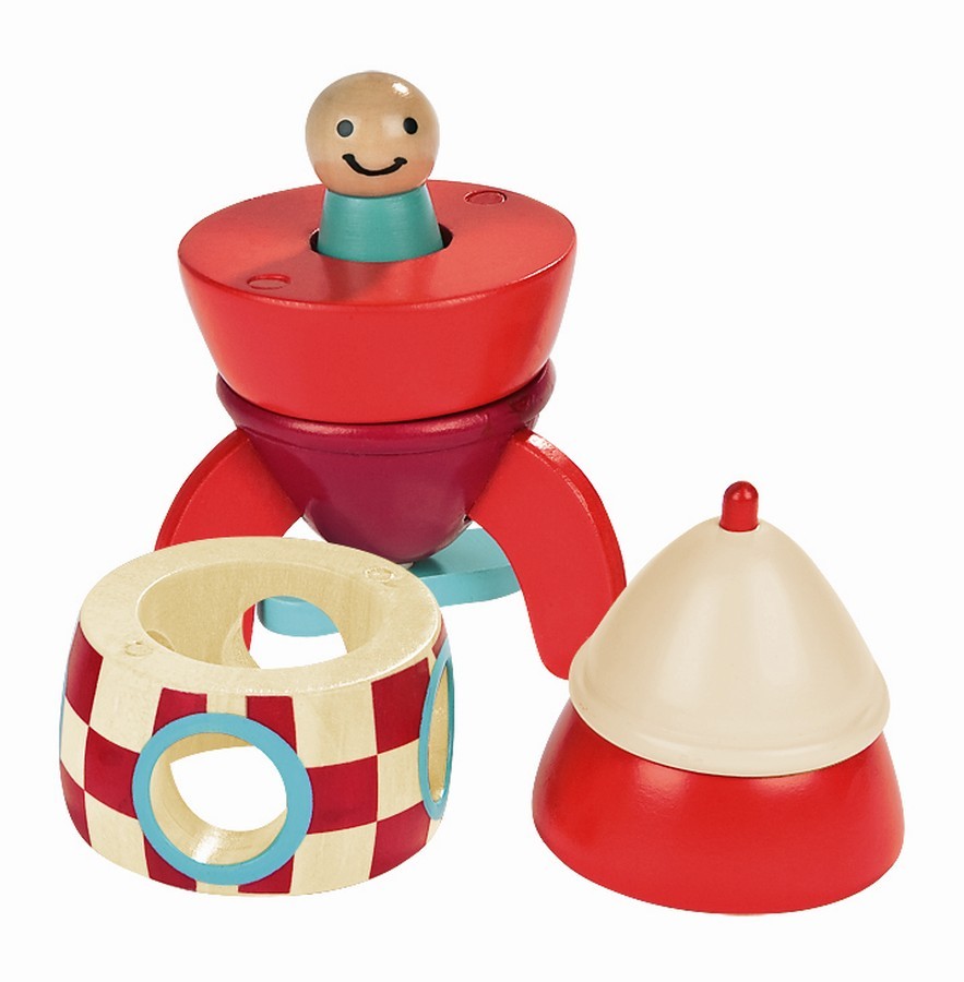 Janod Rakieta Magnetyczna 12 el. 3+