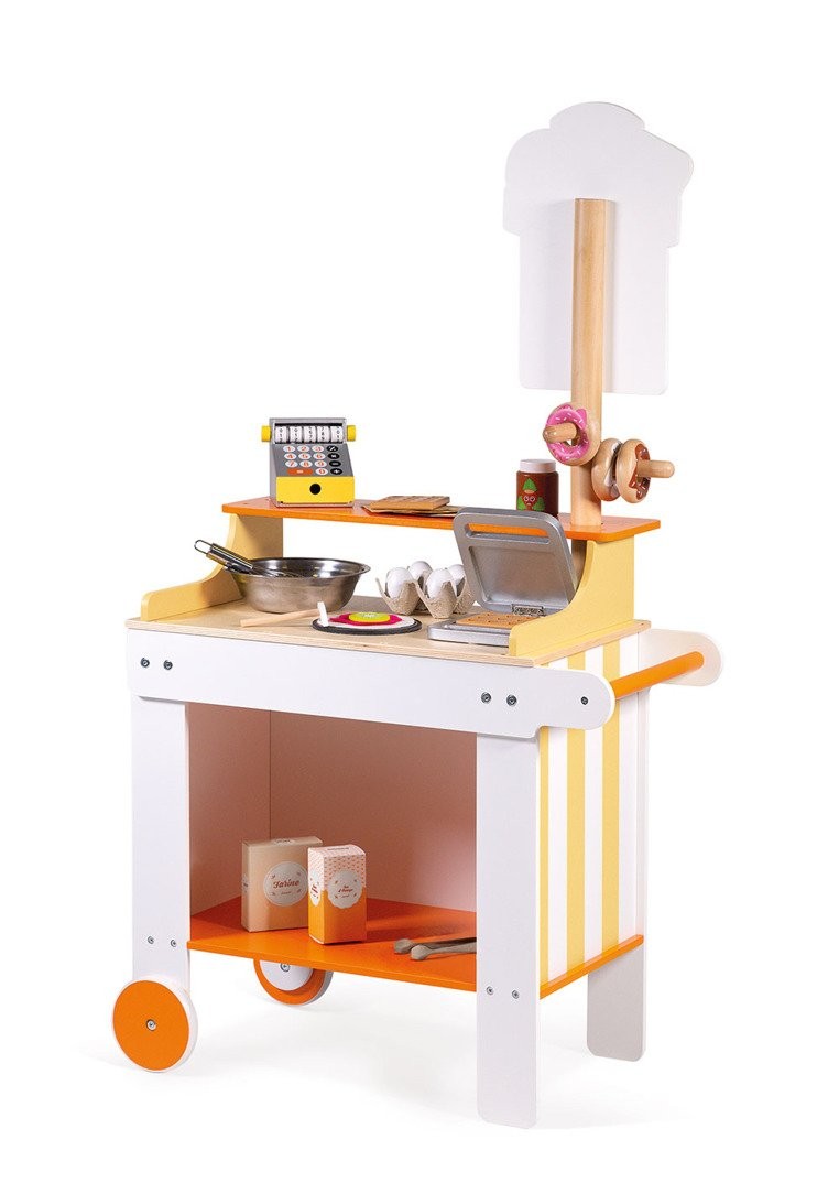 Janod Mobilna Drewniana Cukiernia z 40 Akcesoriami 3+