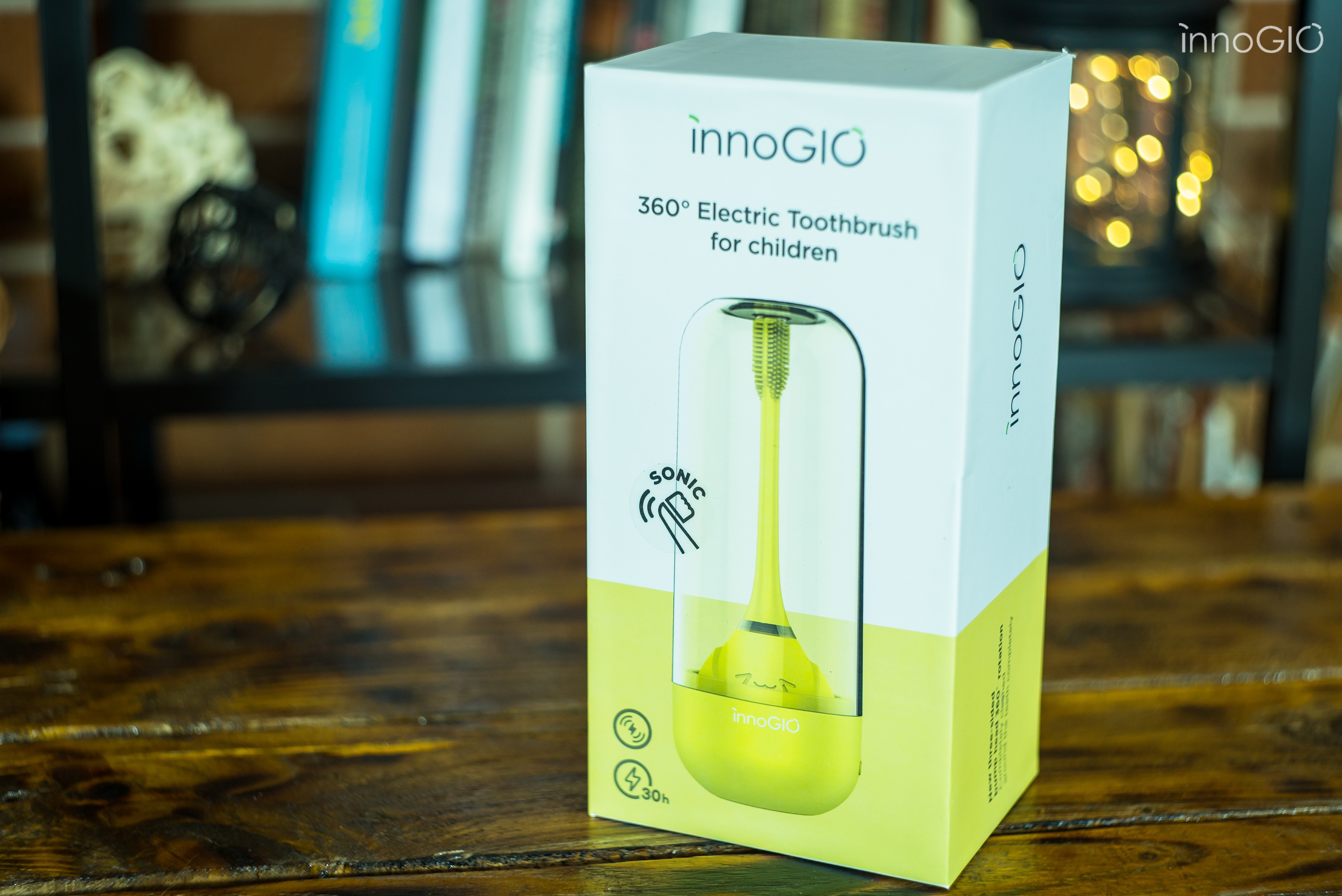 InnoGio Soniczna Szczoteczka 360° - Żółta 3+