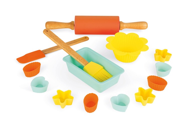 Janod Zestaw do pieczenia ciasteczek Happy Day 14el 3+