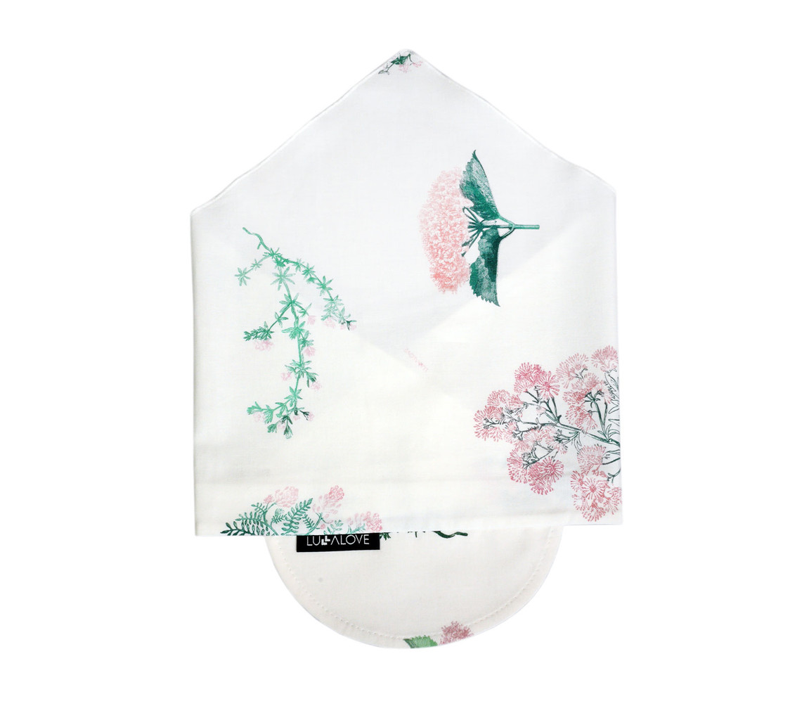 Lullalove Chustka na głowę Zielnik Róż 0+ | Ochrona przed słońcem