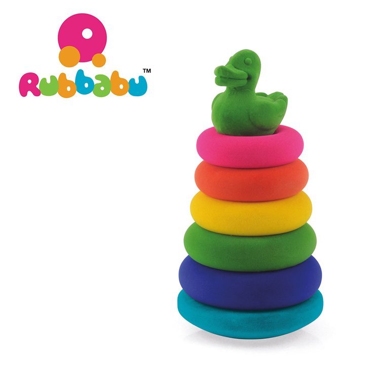 Rubbabu Piramida Sensoryczna z Kaczuszką 1+