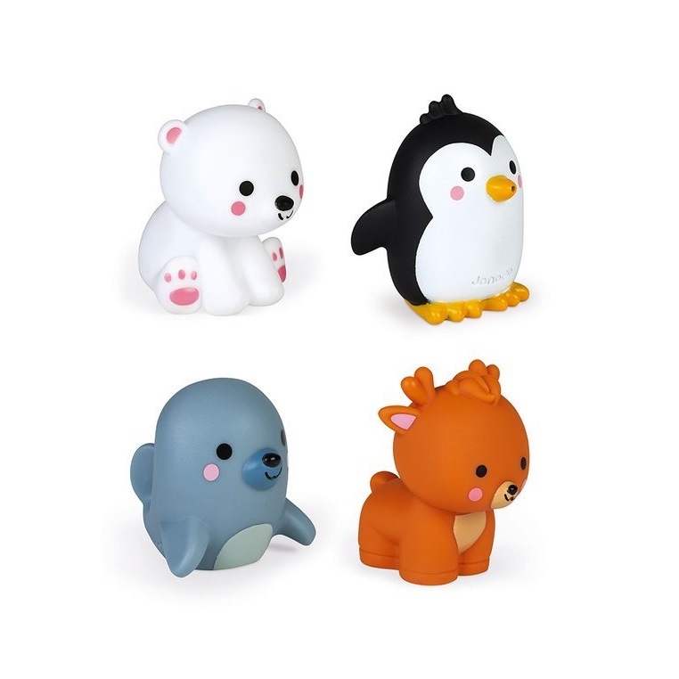 Janod Zestaw do Kąpieli Zwierzątka Polarne 10m+