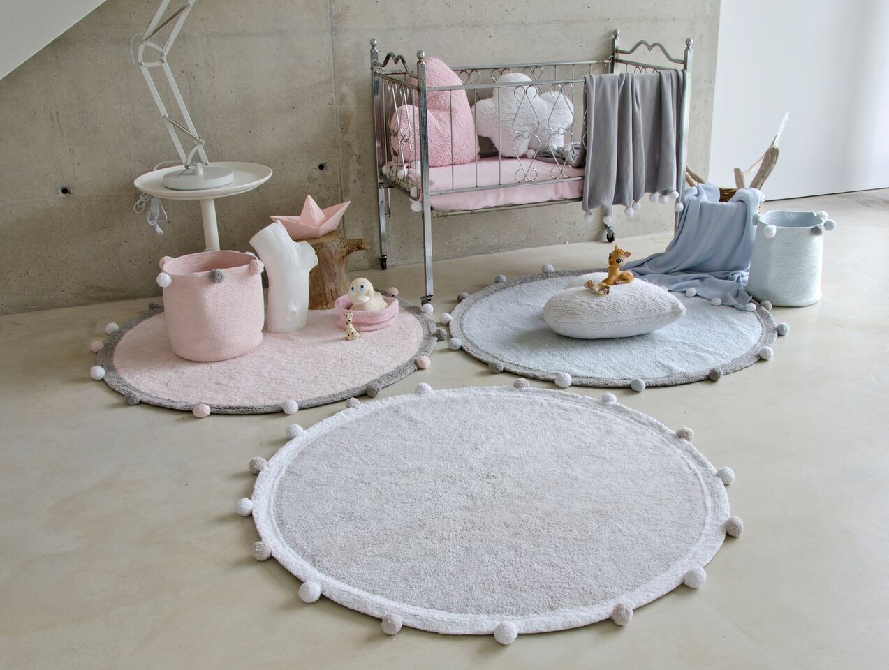 Lorena Canals Kosz Bubbly Pink 30x30cm