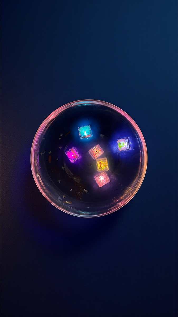 Glo Pals Kostki Świetlne Sensoryczne 6el wróżki 3+