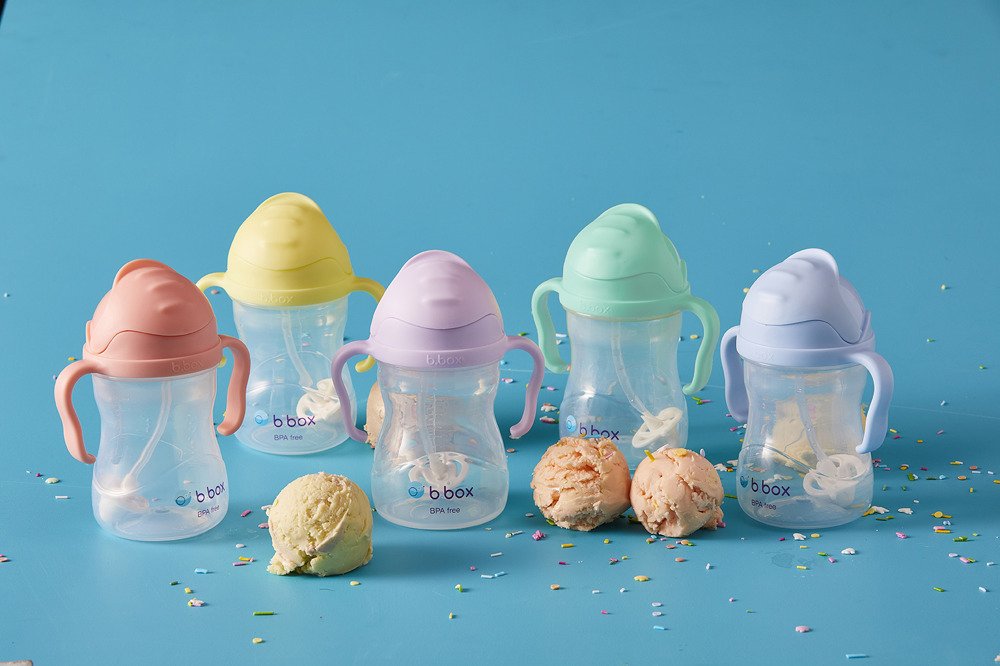 B.Box Bidon ze słomką 240ml Gelato Bubblegum 12m+